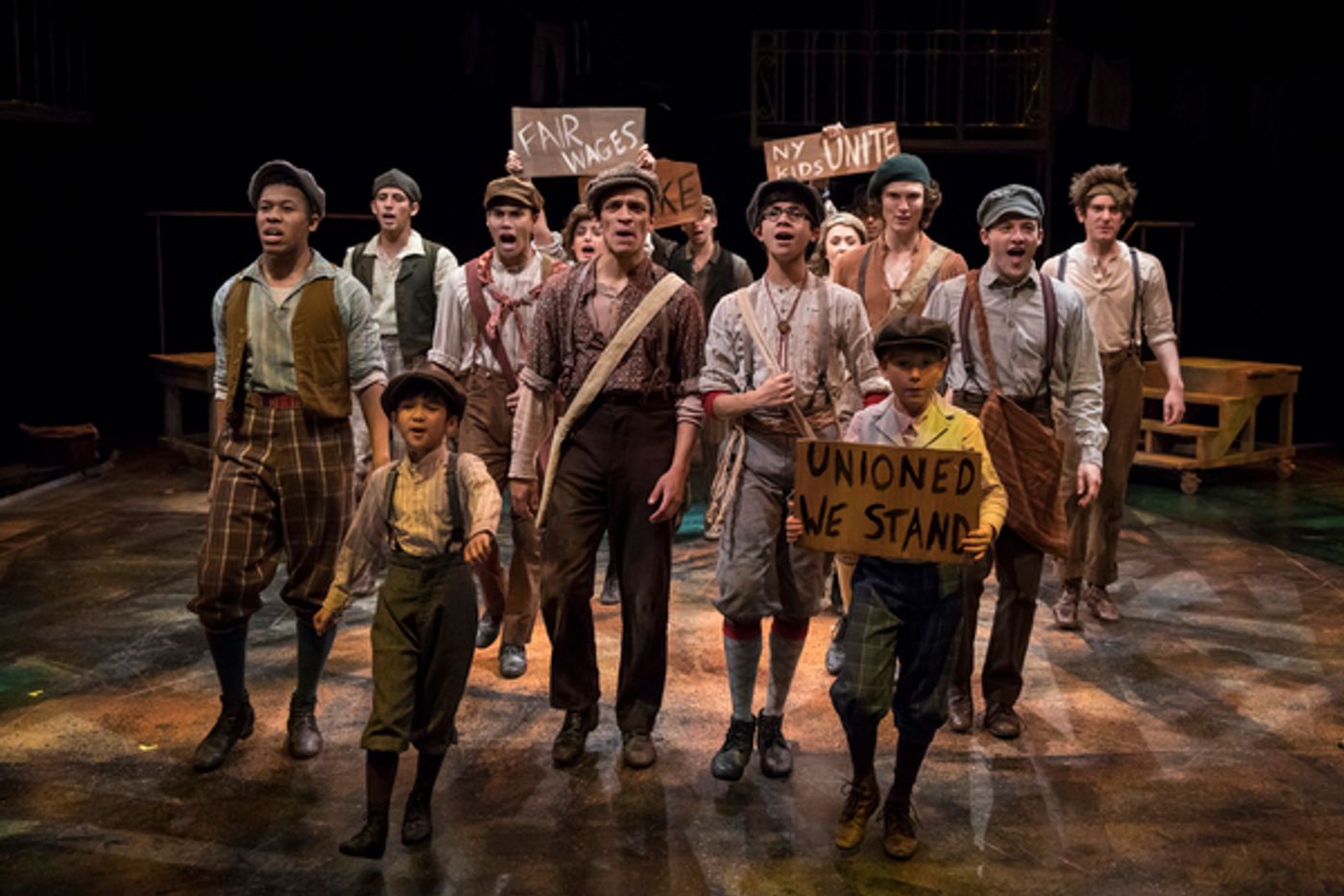 Photo Flash: Seize the Day! First Look at Patrick Rooney, Eliza Palasz and More in NEWSIES at The Marriott Theatre  Image