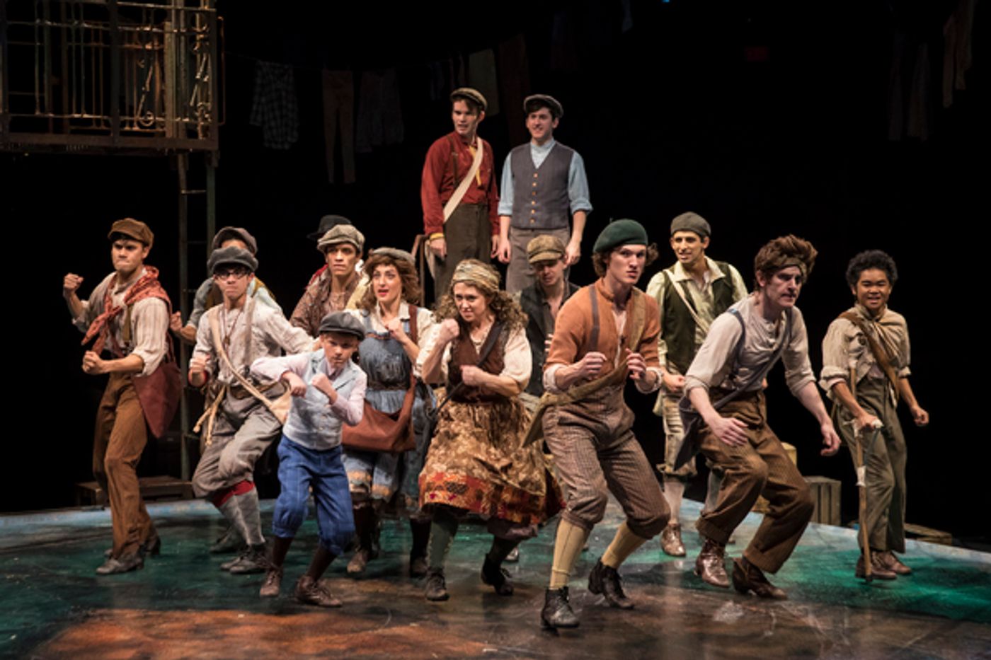 Photo Flash: Seize the Day! First Look at Patrick Rooney, Eliza Palasz and More in NEWSIES at The Marriott Theatre  Image