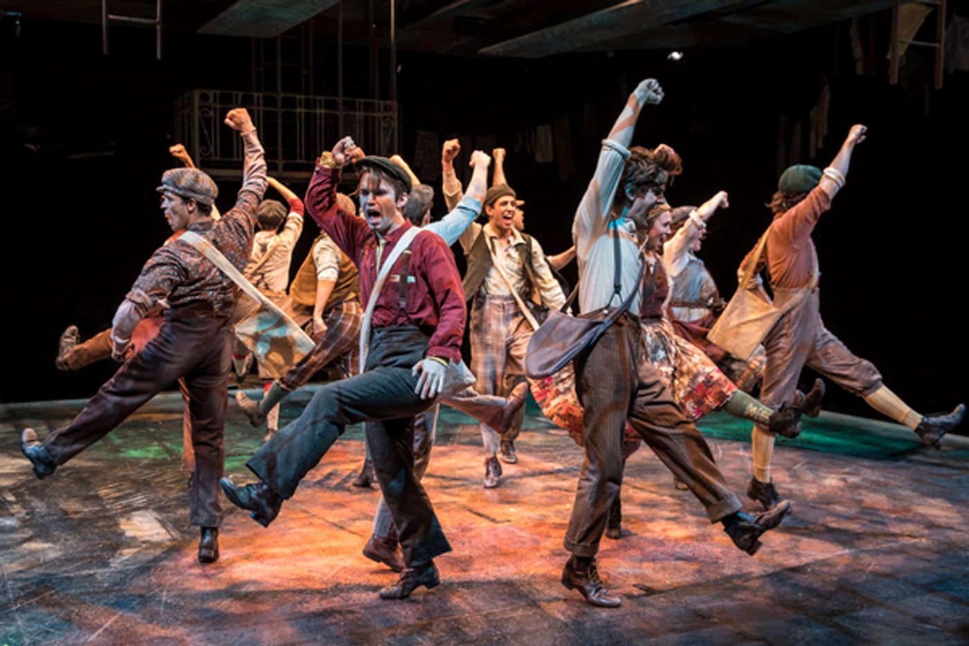 Photo Flash: Seize the Day! First Look at Patrick Rooney, Eliza Palasz and More in NEWSIES at The Marriott Theatre  Image