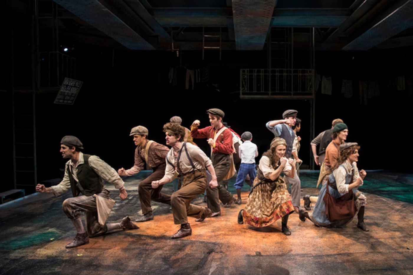 Photo Flash: Seize the Day! First Look at Patrick Rooney, Eliza Palasz and More in NEWSIES at The Marriott Theatre  Image