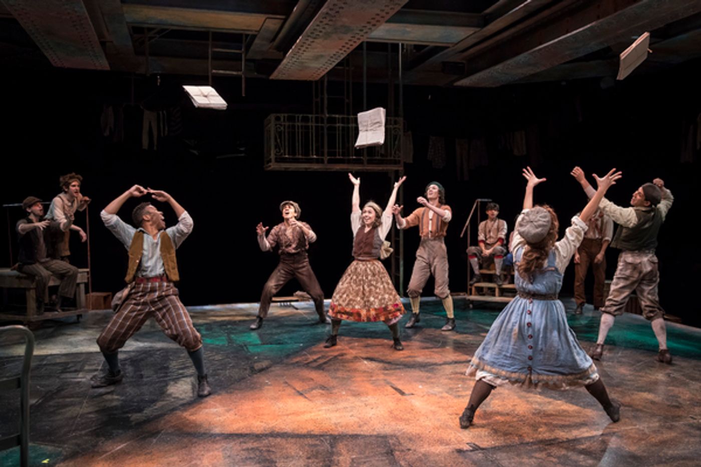 Photo Flash: Seize the Day! First Look at Patrick Rooney, Eliza Palasz and More in NEWSIES at The Marriott Theatre  Image