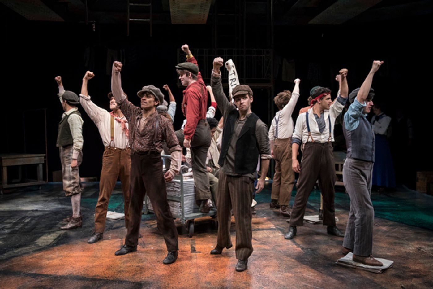 Photo Flash: Seize the Day! First Look at Patrick Rooney, Eliza Palasz and More in NEWSIES at The Marriott Theatre  Image