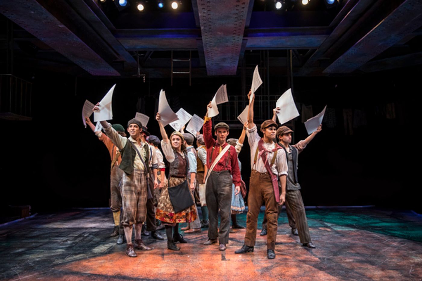 Photo Flash: Seize the Day! First Look at Patrick Rooney, Eliza Palasz and More in NEWSIES at The Marriott Theatre  Image