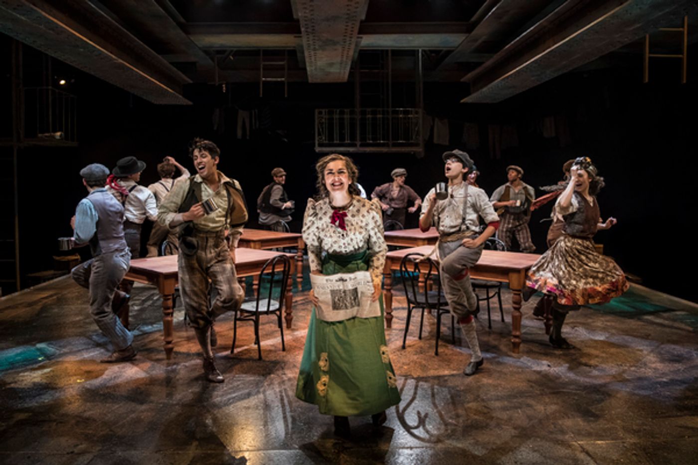 Photo Flash: Seize the Day! First Look at Patrick Rooney, Eliza Palasz and More in NEWSIES at The Marriott Theatre  Image
