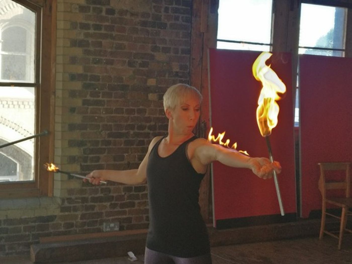 Photo Flash: BARNUM Gets Fiery in Rehearsal at Menier Chocolate Factory  Image