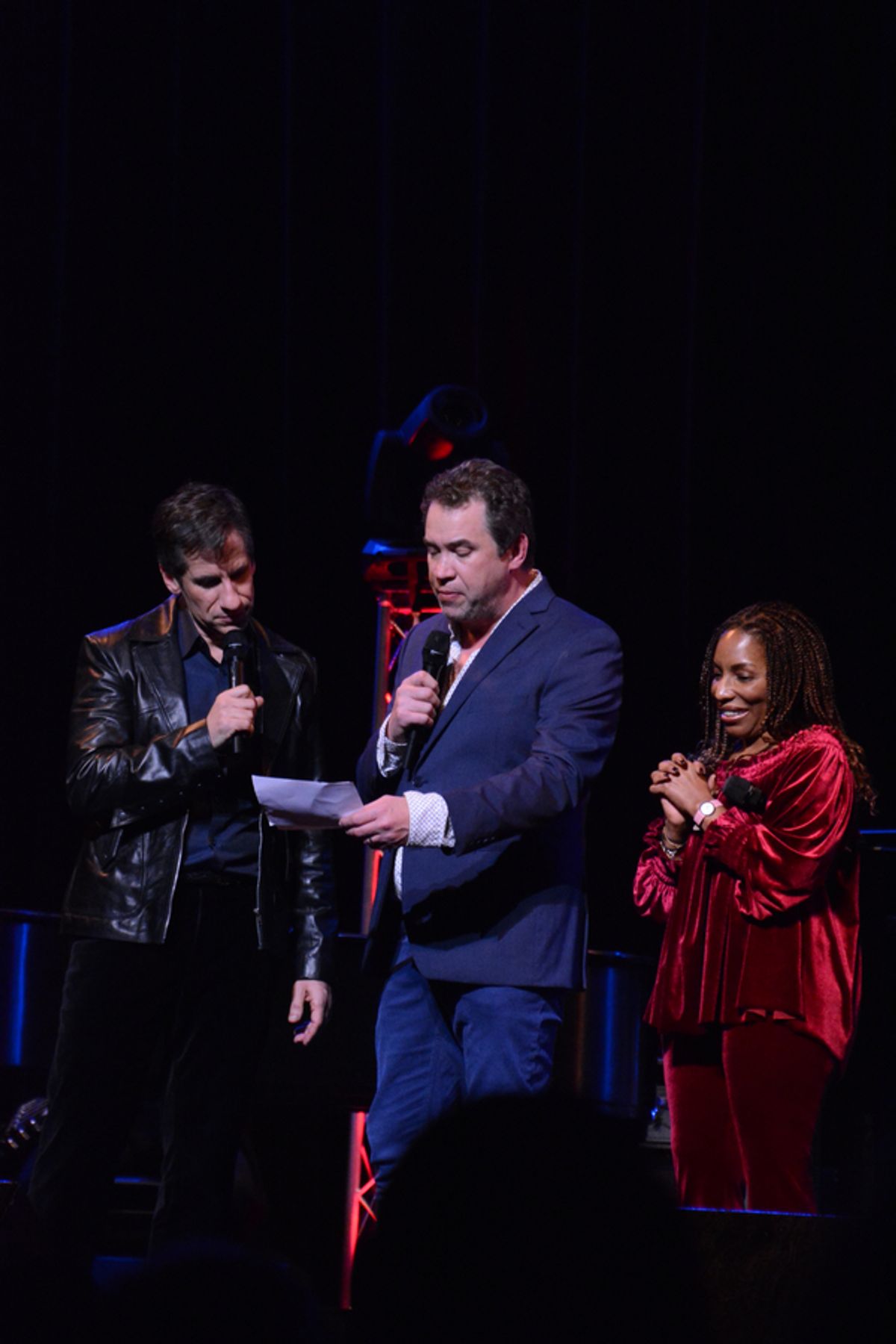 Seth Rudetsky, James Wesley and Stephanie Mills  at 