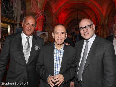 Rinaldo Nistico, Gilbert Gottfried, Michael Gyure, Executive Director Friars Club Photo
