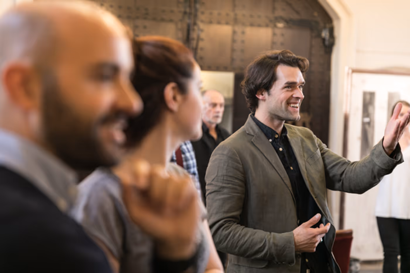 Photo Flash: In Rehearsals with Chris Peluso, Anna O'Brynne, and Cast of THE WOMAN IN WHITE  Image