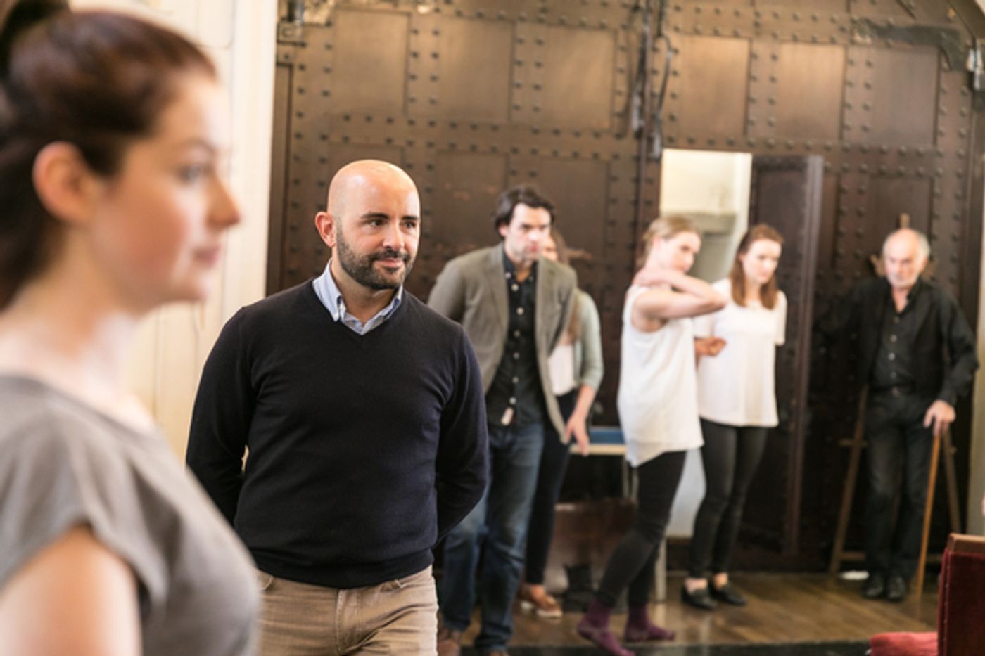 Photo Flash: In Rehearsals with Chris Peluso, Anna O'Brynne, and Cast of THE WOMAN IN WHITE  Image
