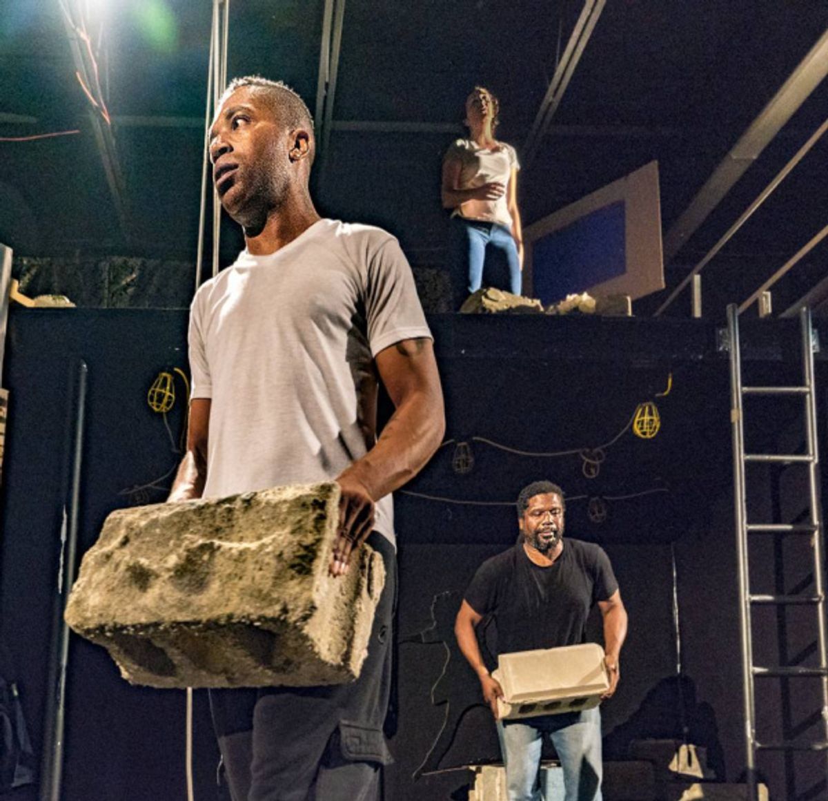 Phoenyx Williams, Sarah Leach, and Christopher Johnson at 