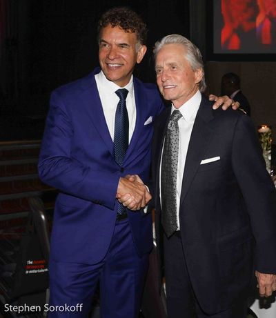 Brian Stokes Mitchell & Michael Douglas Photo