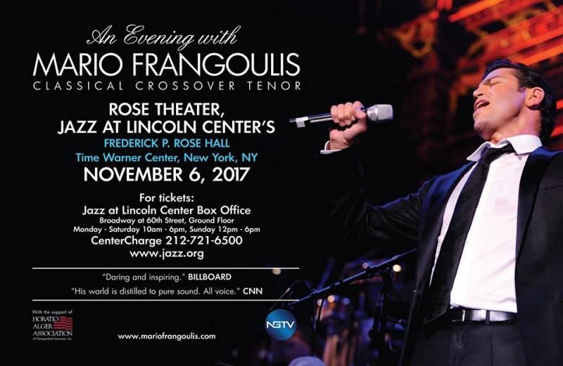 TV: Save on Tickets to See Mario Frangoulis and Frances Ruffelle, Reunited at Lincoln Center on 11/6 Image