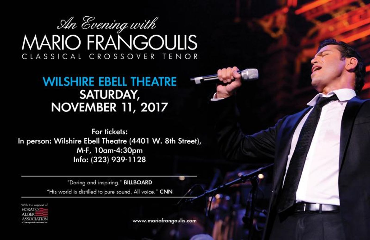 TV: Save on Tickets to See Acclaimed Crossover Tenor Mario Frangoulis in LA on 11/11  Image