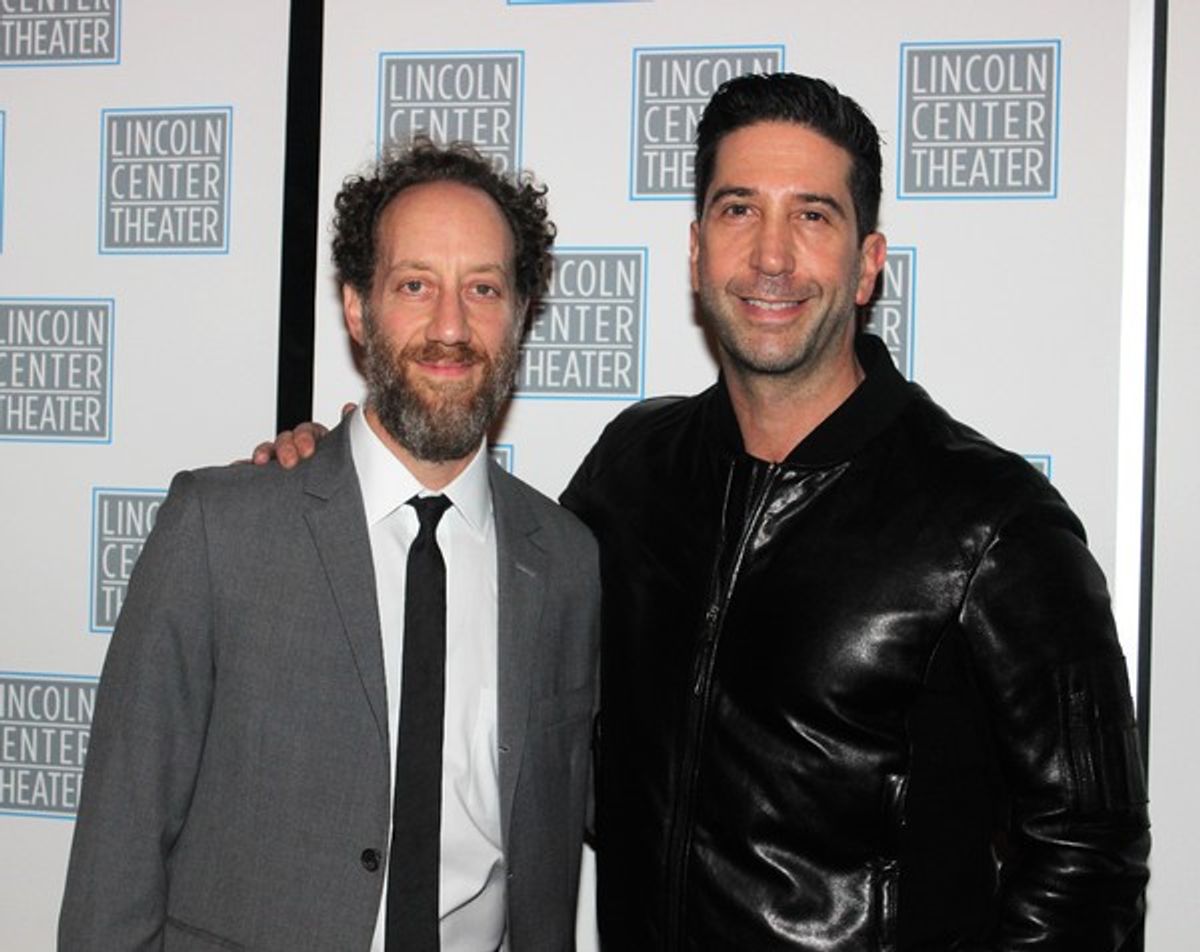 Joey Slotnick and David Schwimmer at 
