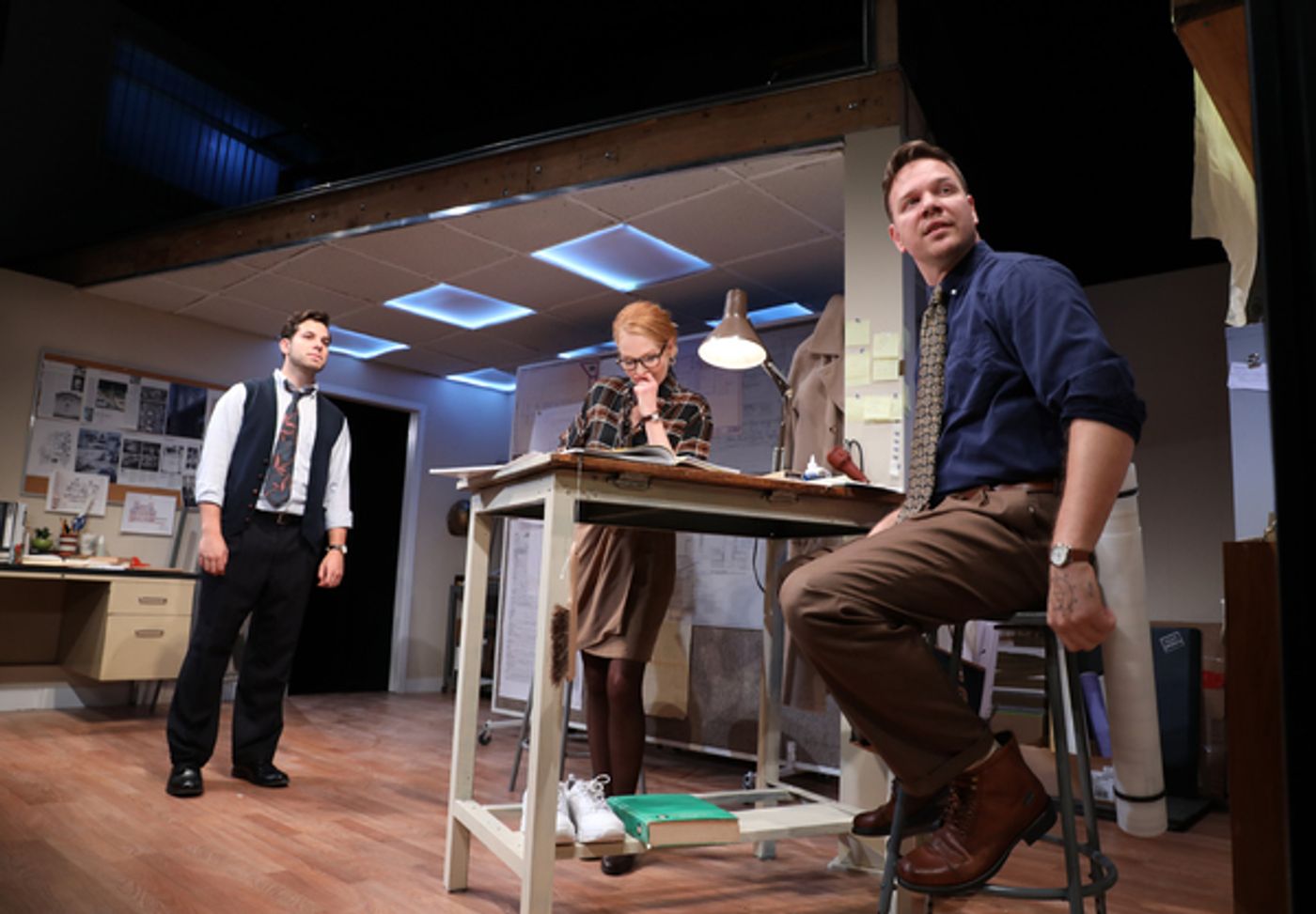 Photo Flash: First Look at Skylar Astin, Marg Helgenberger, Krysta Rodriguez and More in WHAT WE'RE UP AGAINST Off-Broadway  Image