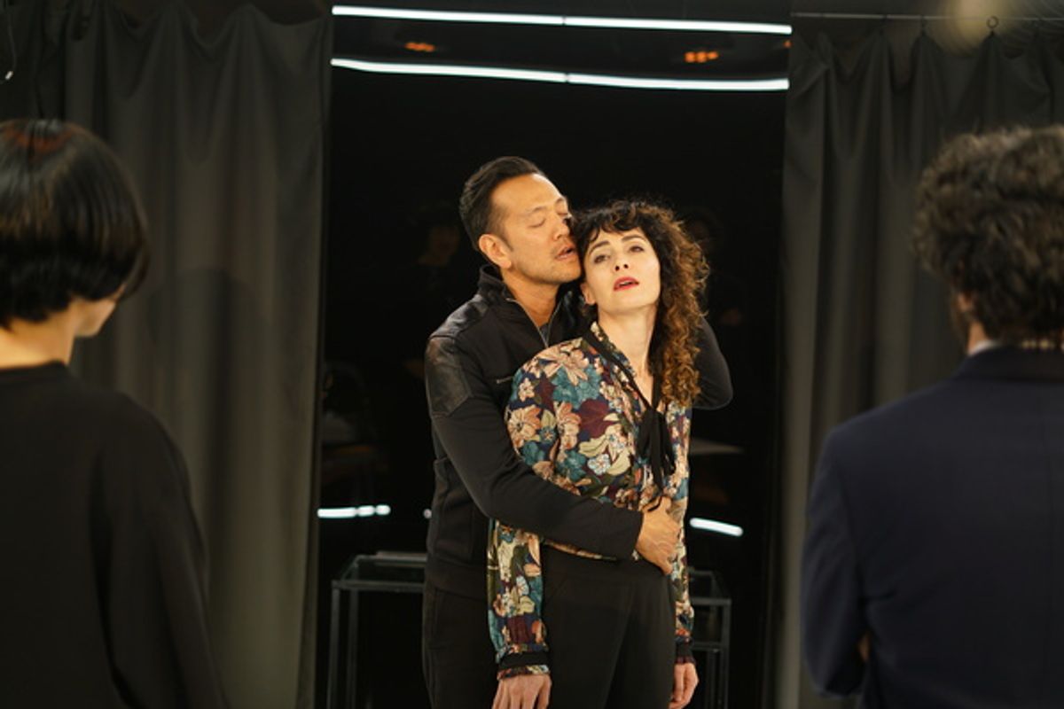 Wang Min (Jackie Chung), Lin Bo (Louis Changchien), Joyce (Jessica Kaye), and Bob (Steven Klein)  at 