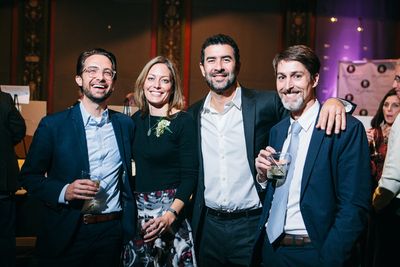 Matt Savage, Board member Lori Dimun, Ross Dimun and Matt Pryor Photo