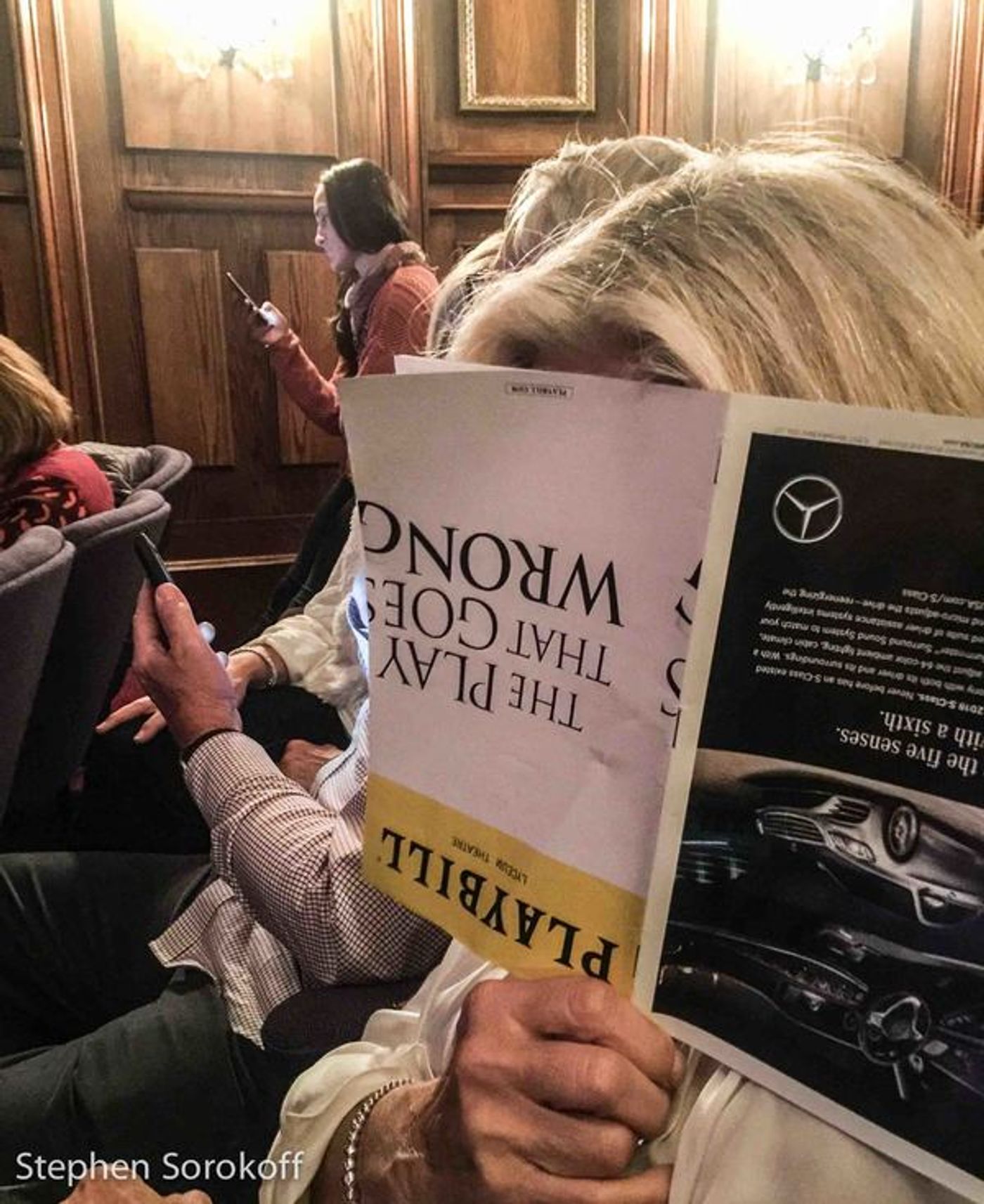 Photo Coverage: Geneva Carr & Max von Essen Visit THE PLAY THAT GOES WRONG  Image