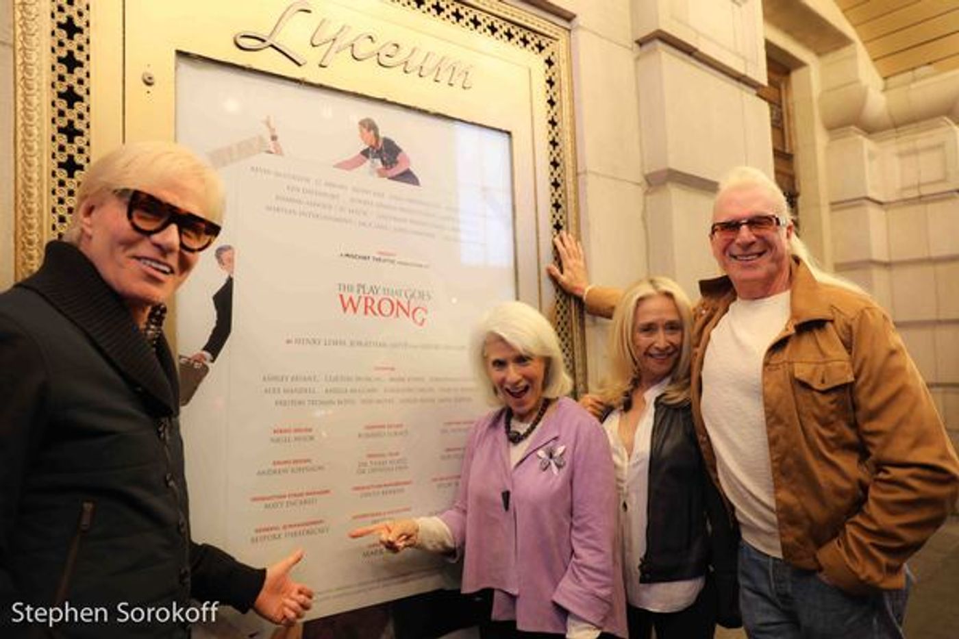 Photo Coverage: Geneva Carr & Max von Essen Visit THE PLAY THAT GOES WRONG  Image