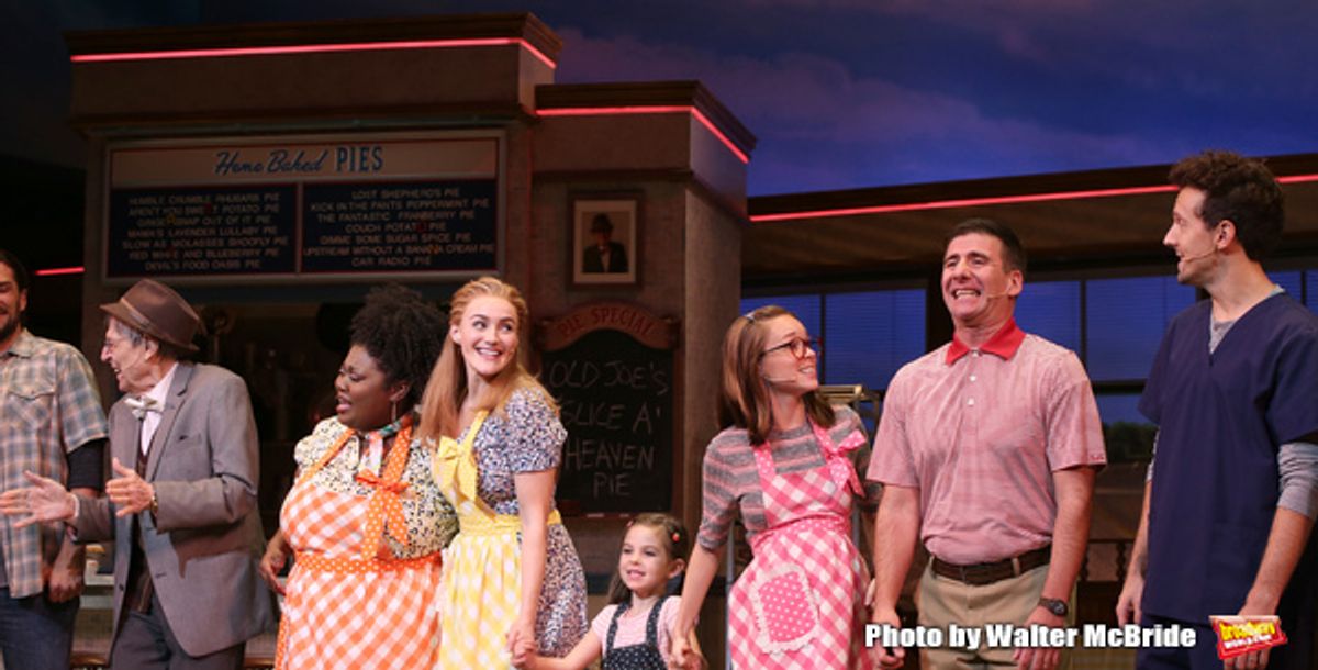 John Cullum, Maia Nkenge Wilson, Betsy Wolfe, Victoria Collett, Caitlin Houlahan, David Josefsberg and Jason Mraz at 