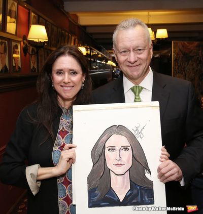 Max Klimavicius and Julie Taymor  Photo
