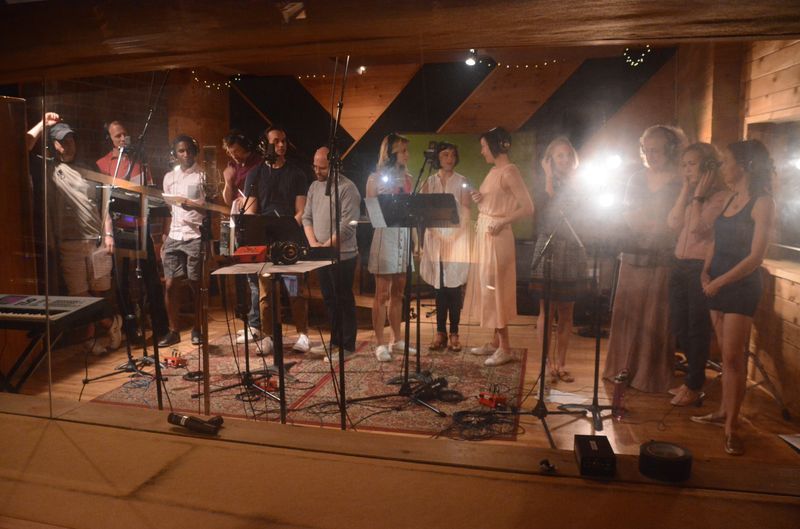 Exclusive Photo Coverage: ANASTASIA Takes a Journey to the Studio to Record CAROLS FOR A CURE — photo 6 of 24
