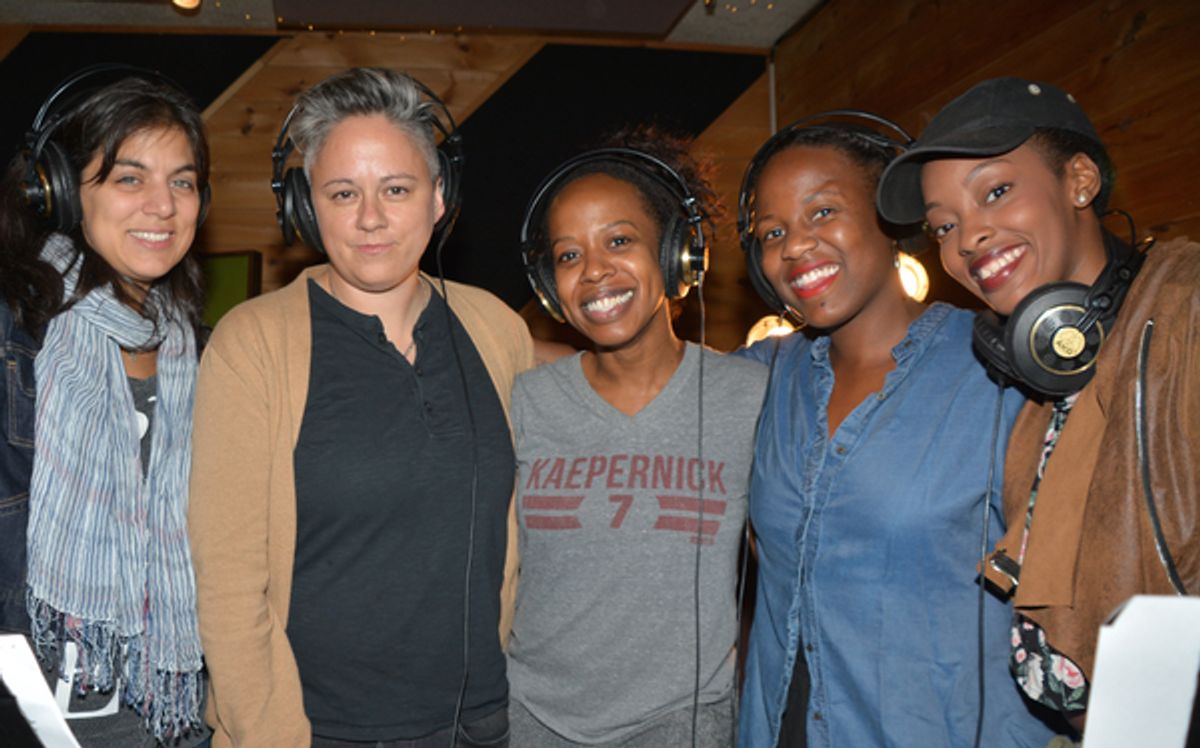 Nadia DiGiallonardo, Meghan Toohey, Dayna Jaree Dantzler, Anastacia McCeskey and Kayla Davion at 