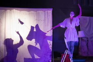 Rose Hegele (M.M. â€˜18) as Venus, Aliana de la Guardia as Queen Fadladinida and  Photo