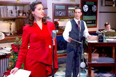Tabitha Allen, Damon Bonetti and Josh Totora in IT'S A WONDERFUL LIFE: A LIVE RADIO P Photo