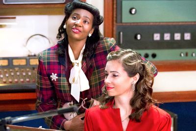 Jessica Johnson and Tabitha Allen in IT'S A WONDERFUL LIFE: A LIVE RADIO PLAY Photo