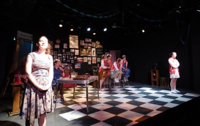 The cast of 'FIVE AND DIME' features Nicole Greevy, Ariana Figueroa, Chris Clark, Mon Photo