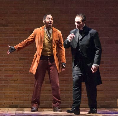 Michael Ruff and Blake Graham in SLEEPY HOLLOW at Cumberland County Playhouse  Photo
