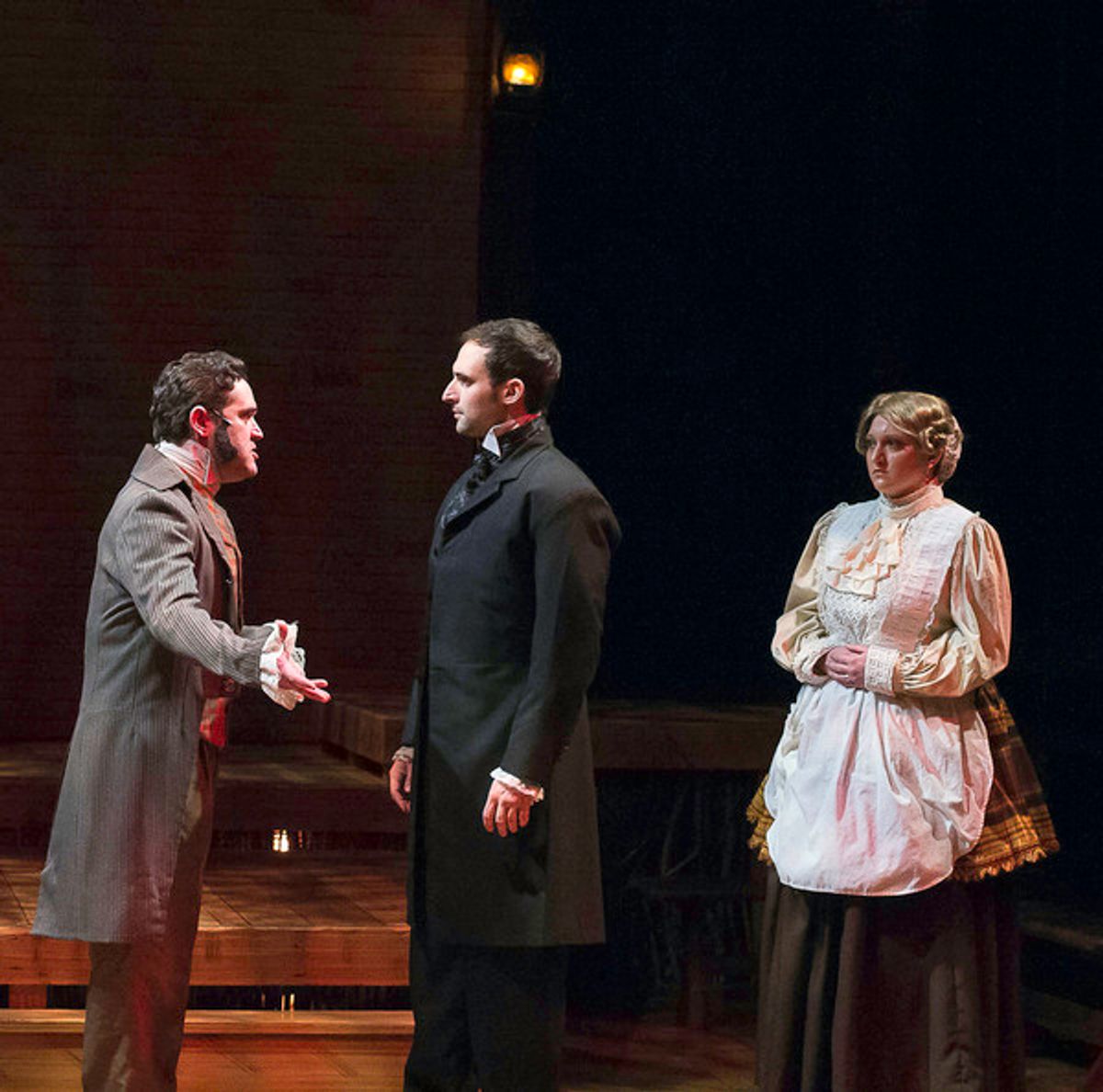 Daniel Black, Blake Graham, and Caitlin Schaub in SLEEPY HOLLOW at Cumberland County Playhouse at 