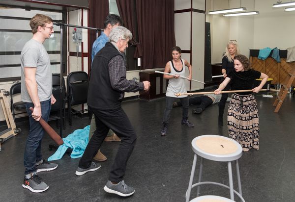 Director B.H. Barry and company in rehearsal for his newest show, The Enlightenment o Photo