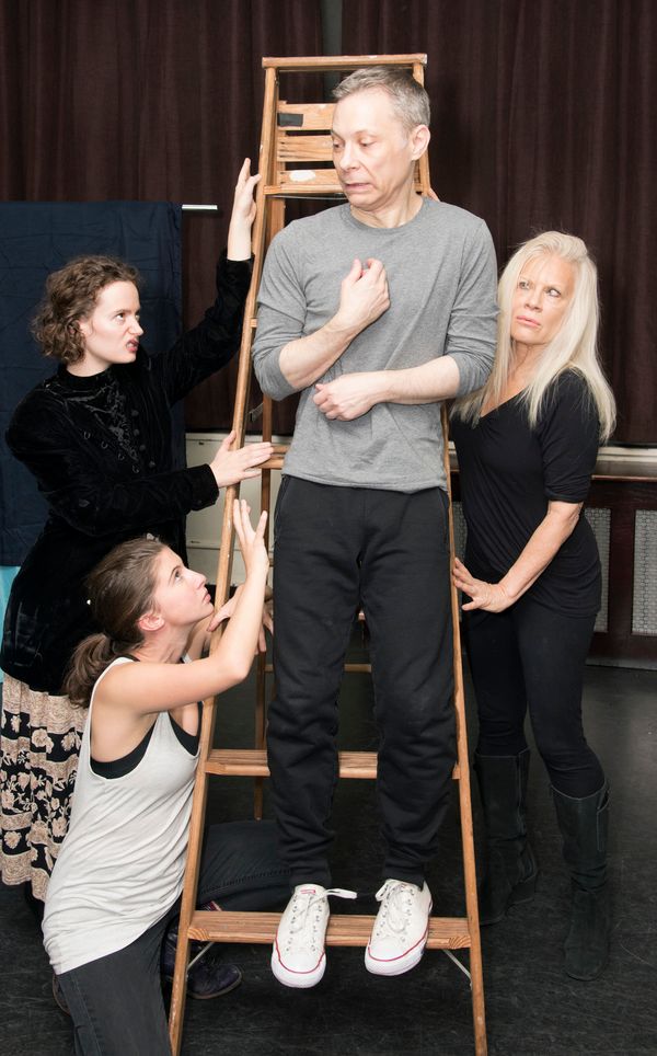 Director B.H. Barry and company in rehearsal for his newest show, The Enlightenment o Photo
