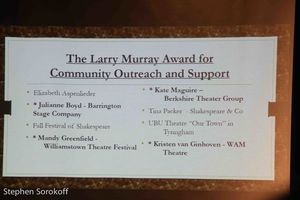 Kristen Van Ginhoven, The Larry Murray Award for Community Outreach and Support through Theater @ BroadwayWorld Kristen Van Ginhoven, The Larry Murray Award for Community Outreach and Support throu Photo