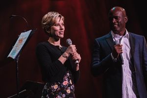 Scarlett Johansson and Kenny Leon @ BroadwayWorld Scarlett Johansson and Kenny Leon Photo
