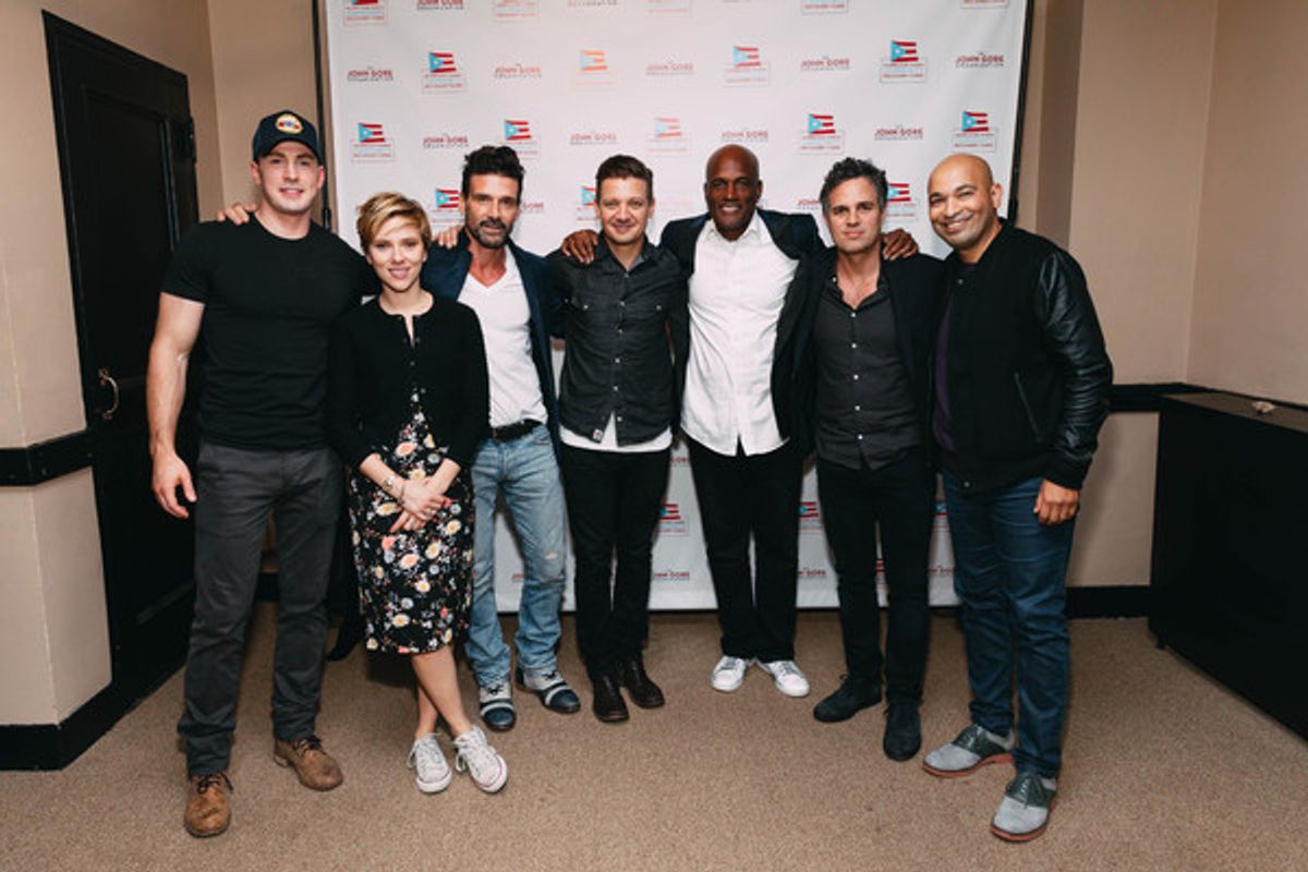 Scarlett Johansson and company at 