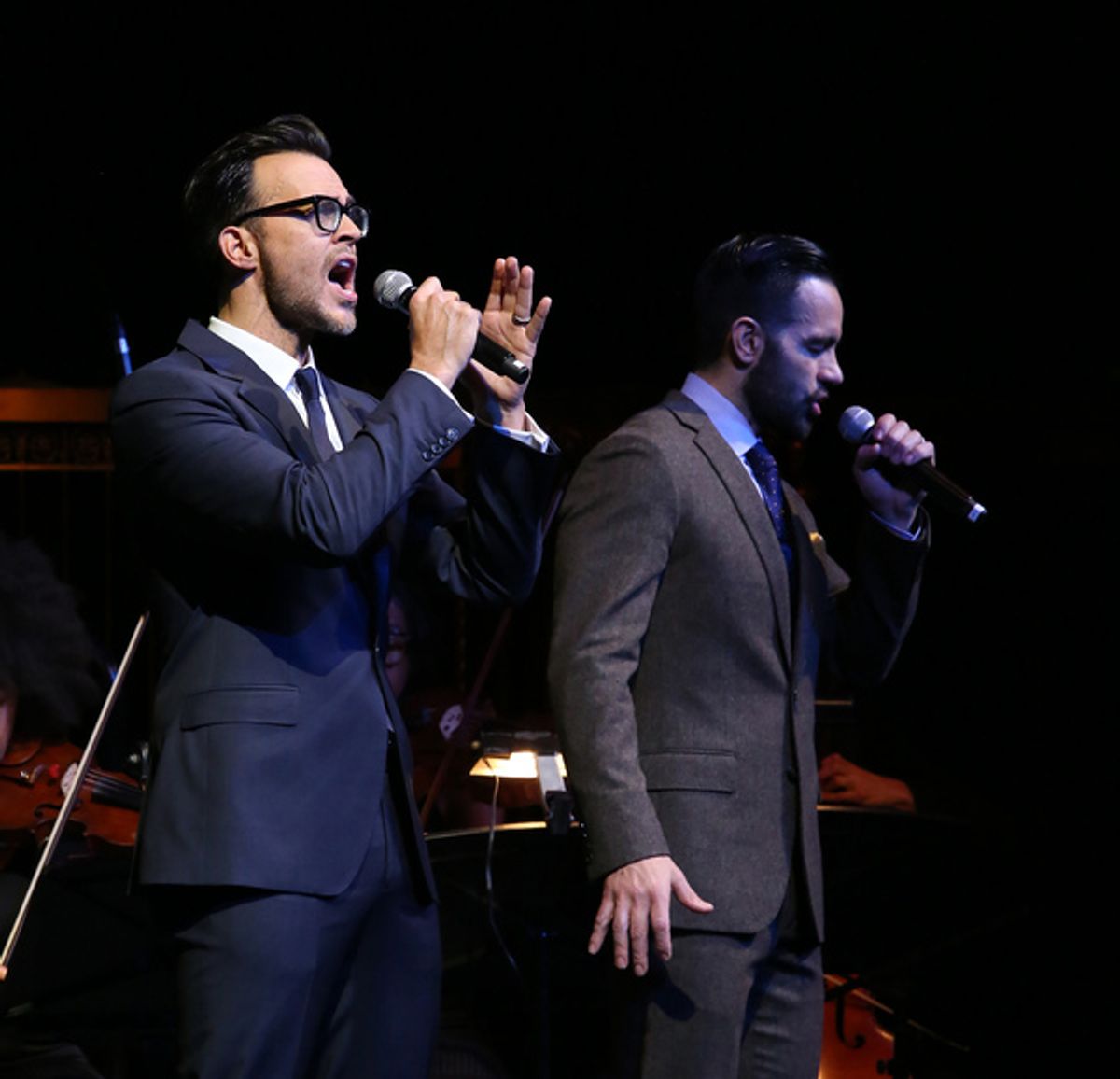 Cheyenne Jackson and Ramin Karimloo at 