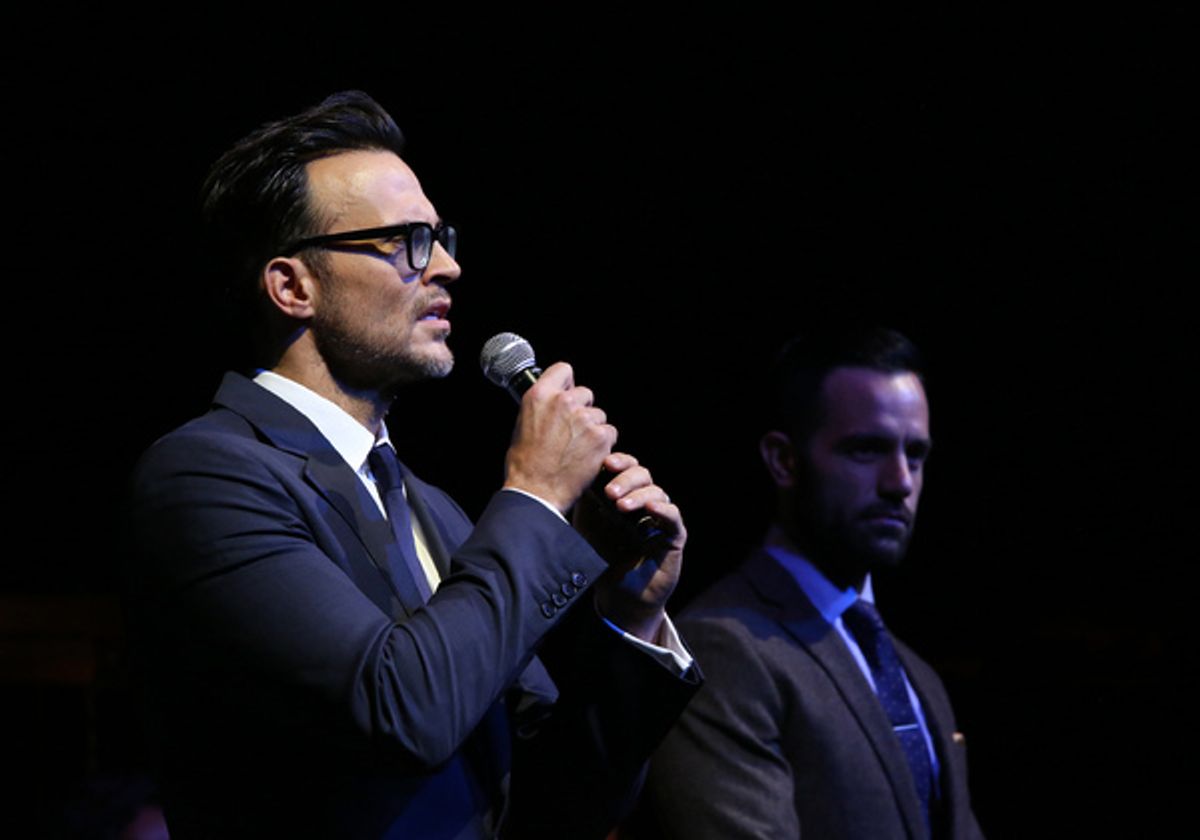 Cheyenne Jackson and Ramin Karimloo at 