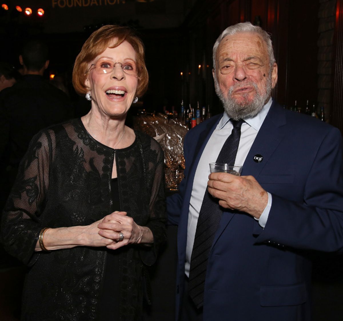 Carol Burnett and Stephen Sondheim at 