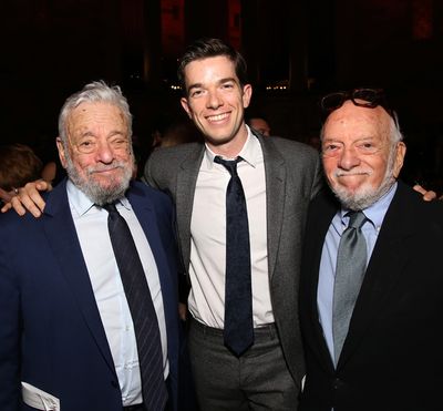 Stephen Sondheim, John Mulaney and Hal Prince Photo
