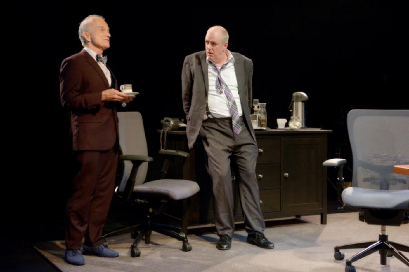 Review: Rich Talent, Poor Narrative in Wall Street Satire 63 TRILLION at West of Lenin  Image