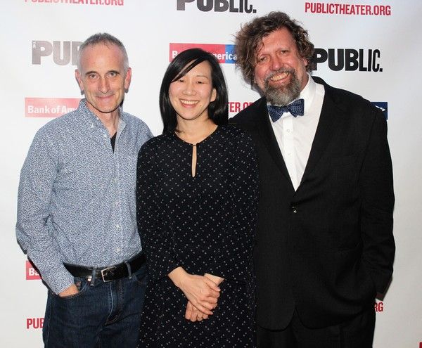 Neel Keller, Julia Cho and Oskar Eustis Photo