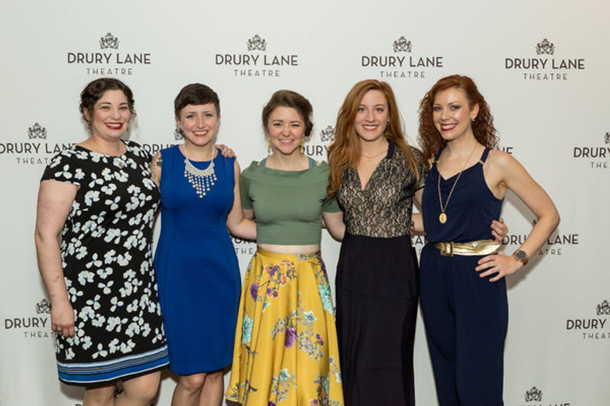 Kate Collins, Andrea Berting, Amber Wuttke, Lindsay Loretta Prerost and Head Usher Erin Dameron at 