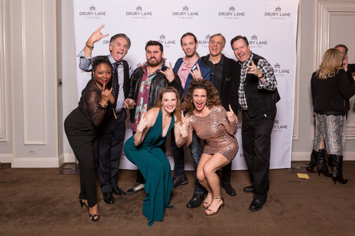 Members of the 42ND STREET cast reunite with their ROCK OF AGES castmates: Donica Lynn (Maggie in 42nd St, Mother Justice in Rock of Ages), Gene Weygandt (Julian Marsh in 42nd Street and Dennis in Rock of Ages), Nick Druzbanski (Lonny in Rock of Ages), Ad at 