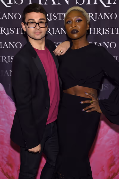 Christian Siriano and Cynthia Erivo Photo