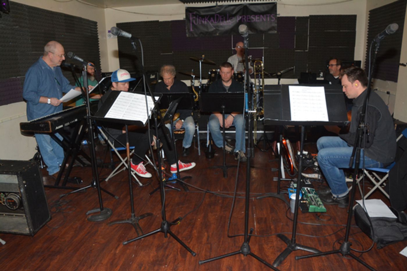 Photo Coverage: In Rehearsal with Drew Gehling, Lesli Mergherita, and More for ROCKERS ON BROADWAY  Image
