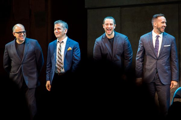 David Yazbek, David Cromer, Itamar Moses, Patrick McCollum Photo