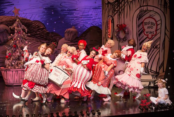 The cast of Dr. Seuss's How the Grinch Stole Christmas at The Old Globe Photo